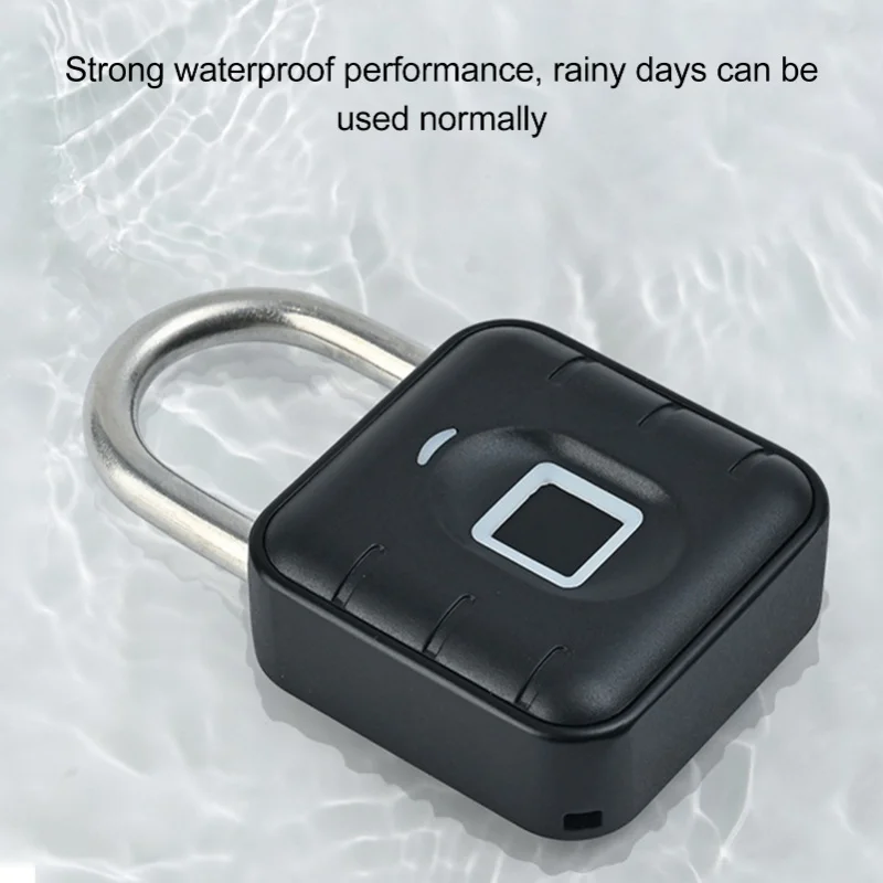 Fingerprint Padlock For TUYA APP Bluetooth Unlocking Fast Identification IP67 Waterproof For Locker Dorm Cabinet Drawer