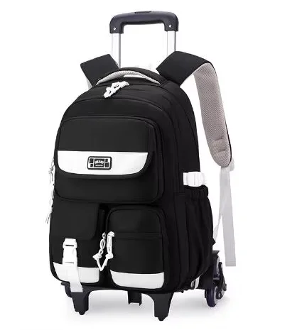 

kids School Wheeled backpack Children School Trolley Bags with wheels for girls Primary School Wheeled Bookbag Rolling Backpack