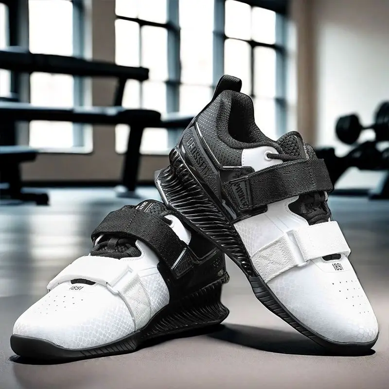 Men Competition Training Deadlift Shoes Indoor Fitness Squat Shoes Men's Deadlift Shoes Comfortable and Durable Sneakers