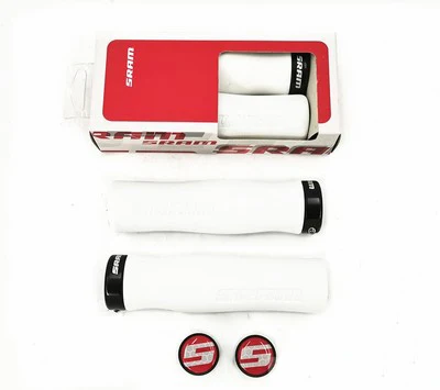 SRAM LOCKING GRIPS CONTOUR FOAM Red/Black Clamp White/Black Clamp 129mm/129mm Available in multiple color combinations