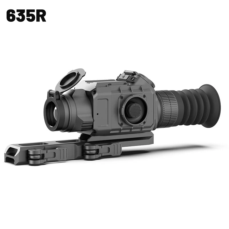 Polaris 635RL Built-in Laser Rangefinder Strong Withstand Recoil Clip-On Tactical Hunting LRF Thermal Imaging Sniper Scope Sight