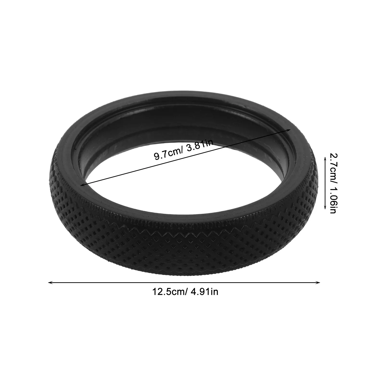 Baby Stroller Accessories Replacement Stroller Wheel Covers Tire 5Inch Rubber Front Back Silent Walker Trolley