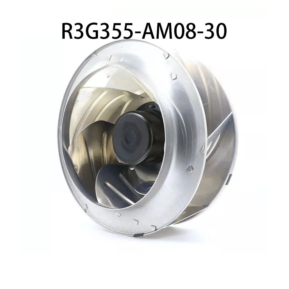 High-Airflow Centrifugal Fan R3G355-AM08-30 48VDC 3.7A φ355MM PWM inverter Cabinet Cooling
