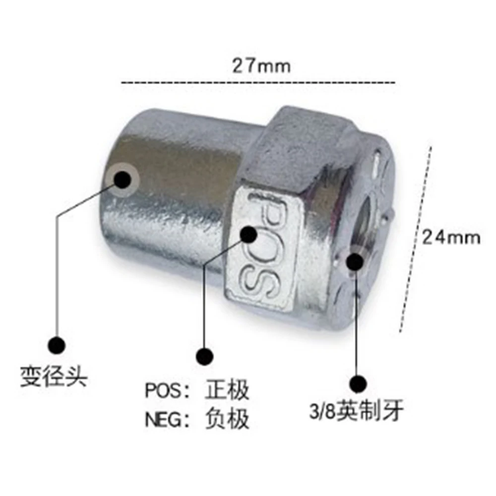 2 pcs 3/8 battery terminal zinc split Universal Battery terminal head positive negative terminal