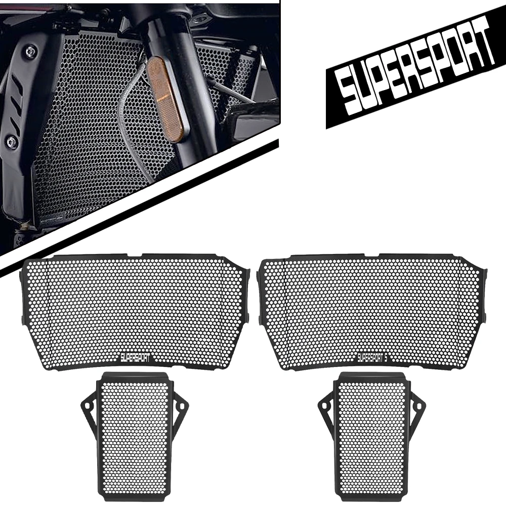 

Radiator Grille Guard Covers Oil Cooler Cooling Radiator Shield Protector For Ducati SuperSport S /939 S/ 950S 17-26 Accessories
