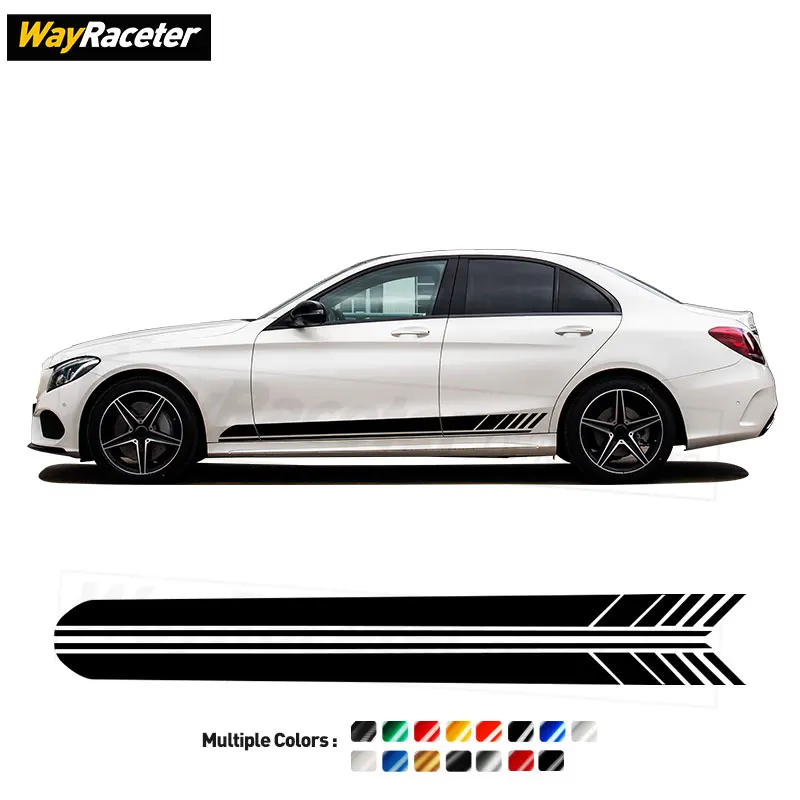 

Полосатая наклейка на дверь для Mercedes Benz W205 C63 AMG C250 S205 C200 C205 A205 C300 C43 C180 C220
