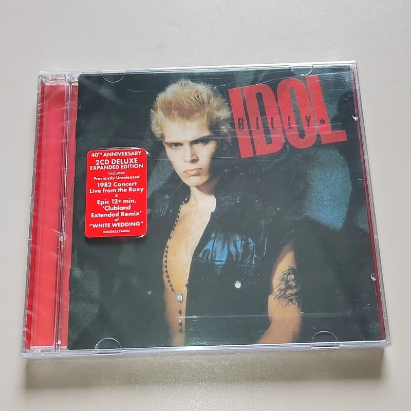 

Rock Billy Idol Music CD Billy Idol Expanded Edition Album 2pcs Music Record Cosplay Walkman Car Soundtracks Box Collection Gift