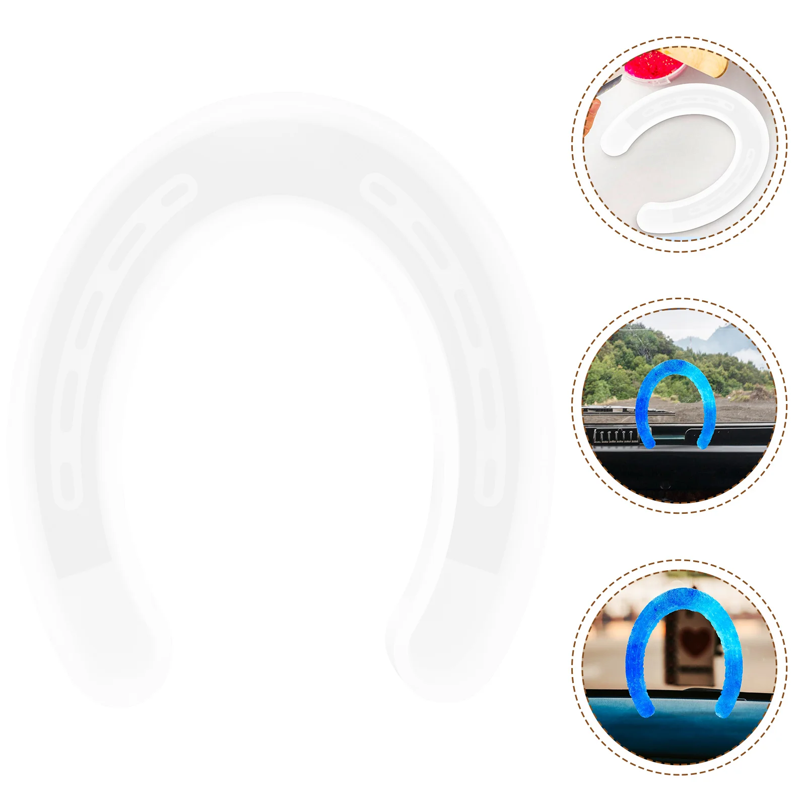 

Horseshoe Silicone Molds for DIY Scented Candles Soap Making Easy Demould Flexible Long Use Small Size Lightweight