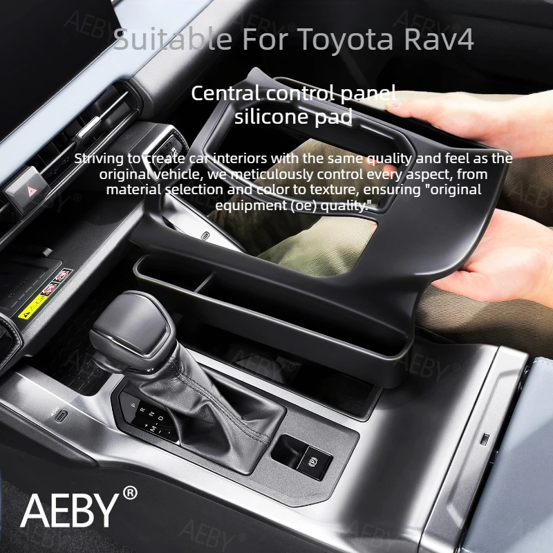 

For Toyota Rav4 2026 silicone dashboard mat,Center Console Mat,Silicone anti-slip mat,Organize trays,Car interior accessories