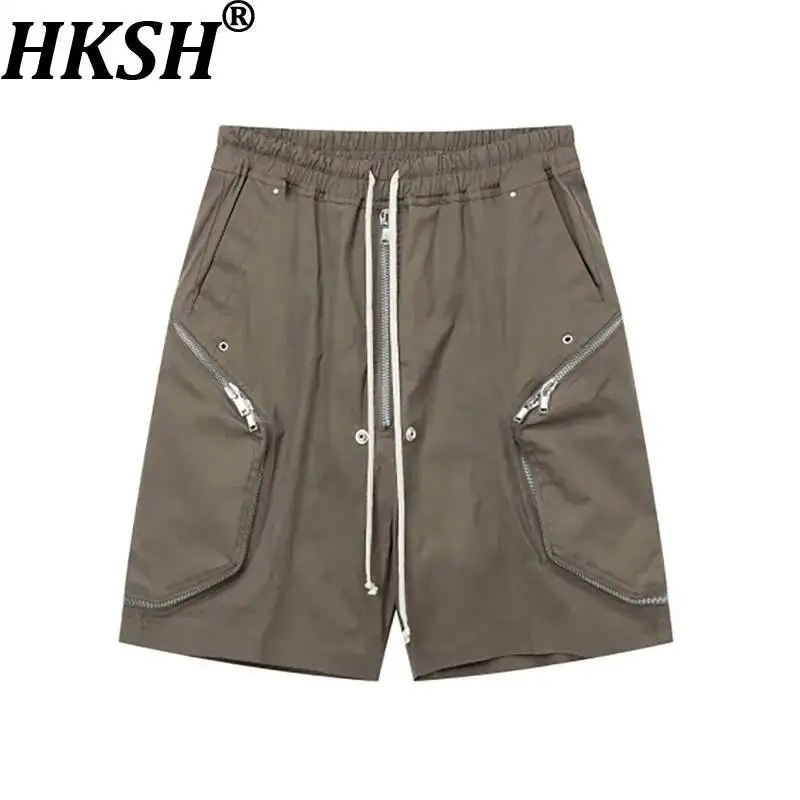 HKSH Trend Dark Deconstructed Summer New Men's Tide Wide-leg Knee-Length Cargo Pants Safari Style Chic Shorts Casual Ins HK23703