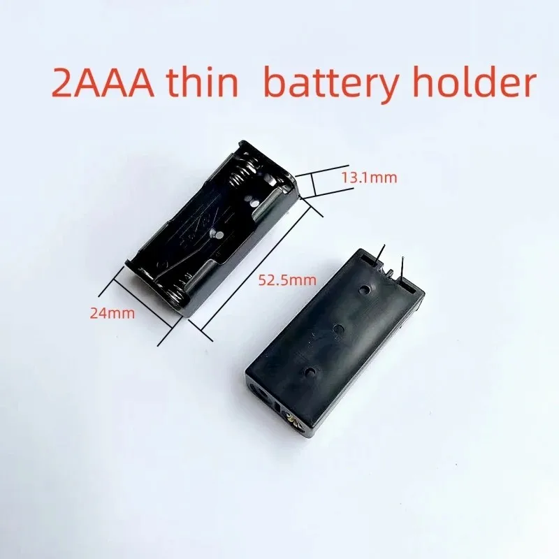 10PCS 1/2/3 x AAA Battery Box Battery Holder With pins AAA 1.5V Nylon Flame-retardant Battery Compartment With Solderable Pins