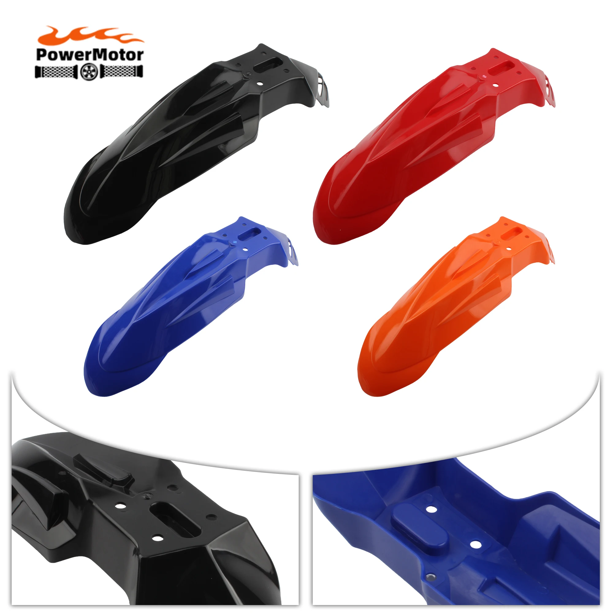 

Motorcycle Front Fender Plastic Accessories For CRF150/230F xr125 KLX125 KLX250 SX EXC XCF SXF SMR DirtBike Modified Accessories