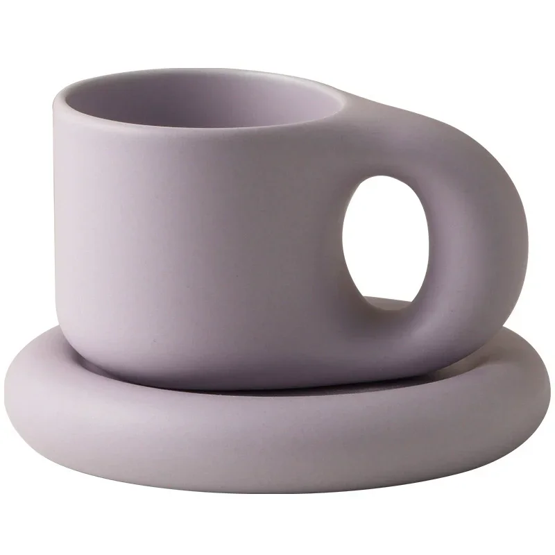 300ml Capacity Ceramic Cup Coffee Cups Breakfast Cup Handle Water Cups Coffee Mug Tea Mug Milk Mugs Teacup Drinkware Gift 2