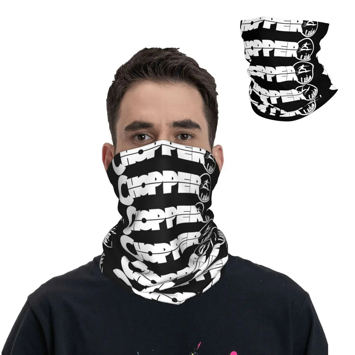 LOGO West Coast Choppers Bandana Neck Gaiter Printed Motorcycle Club Face Scarf Cycling Scarf Hiking Unisex Adult Winter