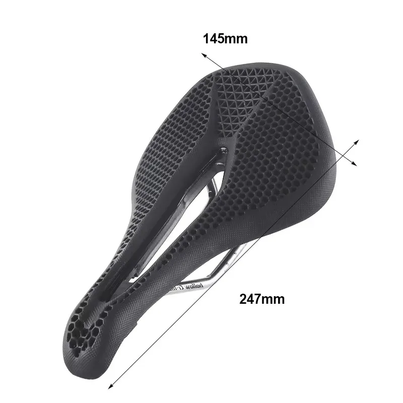 Bolany-Mountain Bike Integrated Saddle, 3D Honeycomb Saddle, Breathable, Shock Absorbing, Universal Accessories