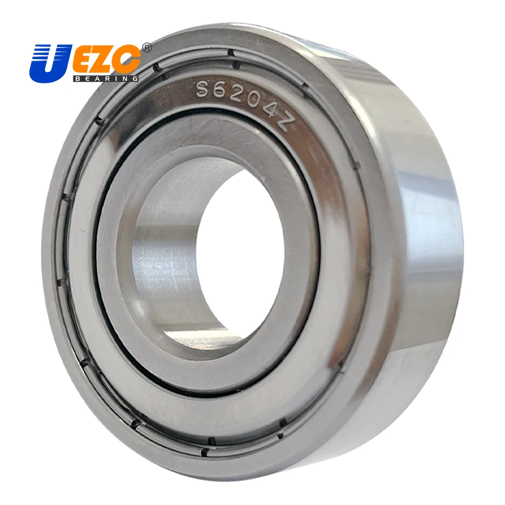 10pcs S6204ZZ S6204-2RS stainless steel deep groove ball bearing 20*47*14 mm 6204 S6204 -2Z 2RS 20x47x14mm bearings