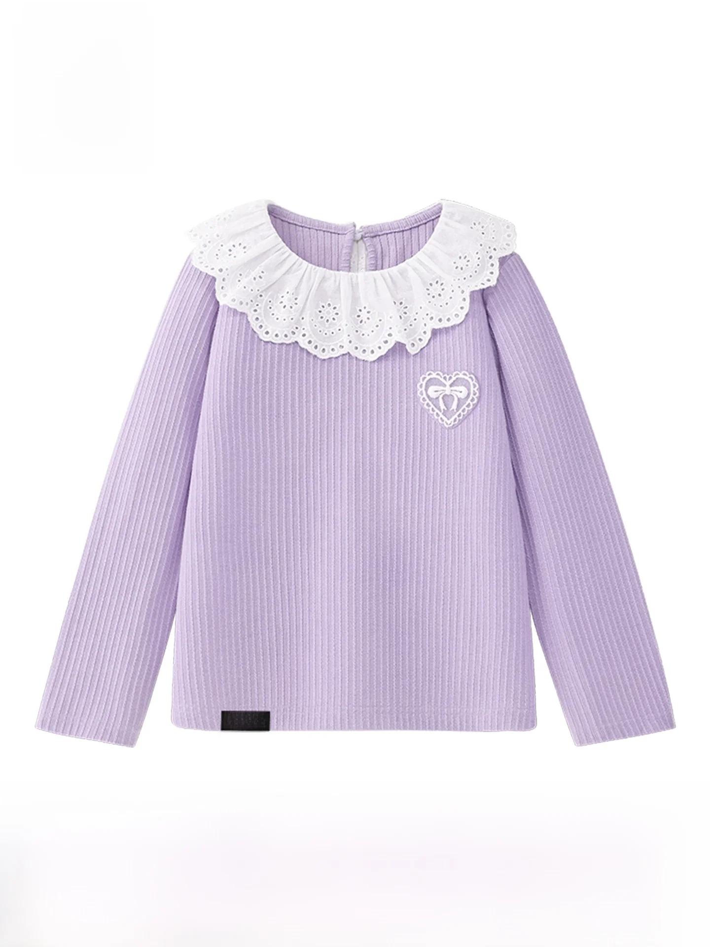 spring-thin-long-sleeve-children's-t-shirt-for-girls-underwear-shirt-sweet-style-knitted-cotton-blend-big-kids-top