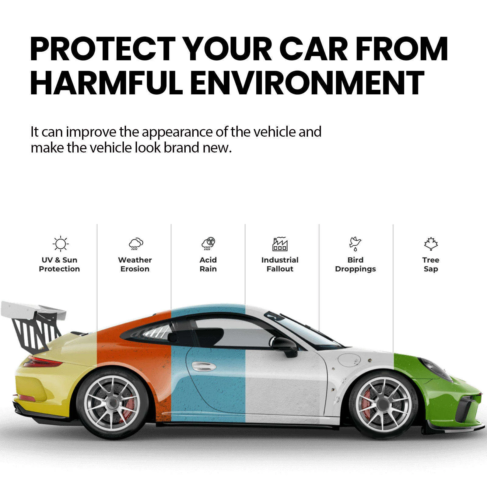 5-Year Warranty Premium Phantom Chameleon TPU Car Wrap Color Changing PPF Paint Protection Film for Auto Body Wrap 2