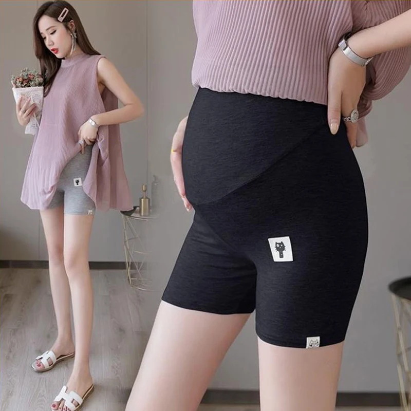 

Summer Maternity Leggings Shorts Women Stretch R High Waist Pregnancy Underwear