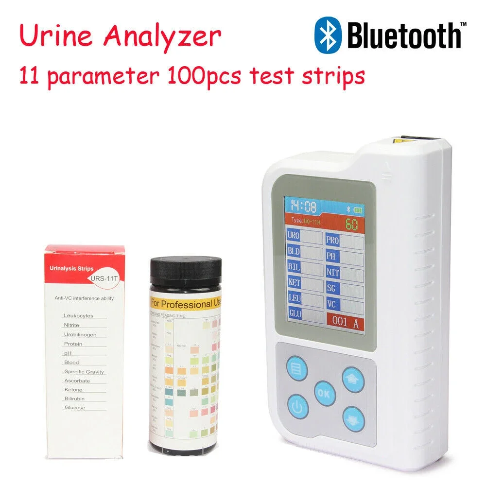 

New BC401BT Bluetooth Portable Urine Analyzer USB Urinalysis Meter Tester and 800PCS Test Strip App