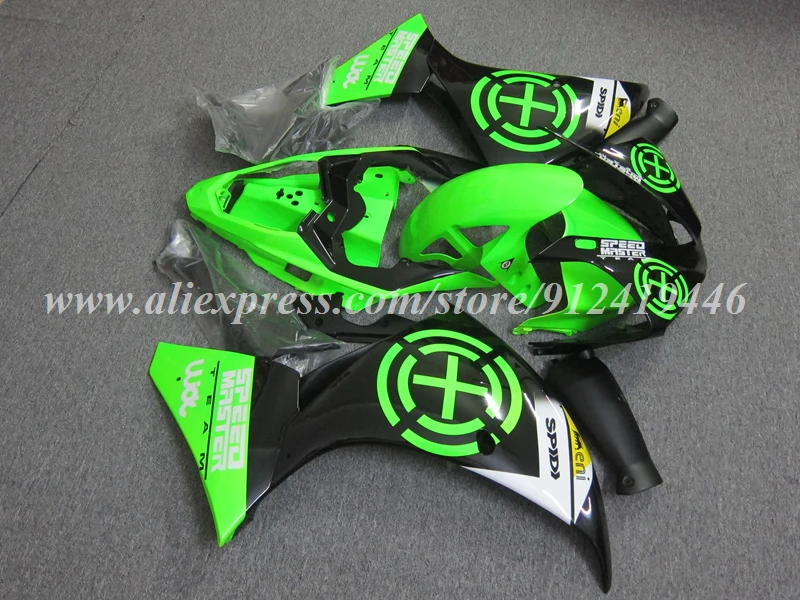 4Gifts New ABS Motorcycle Fairings Kit Fit For YAMAHA R1 2013 2014 13 14 Bodywork Set Custom Green Black