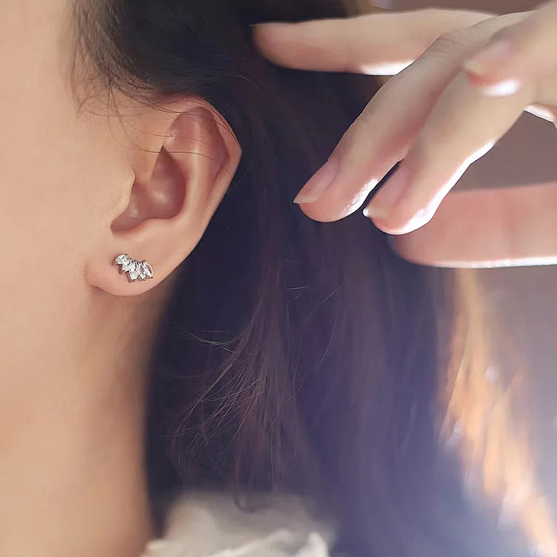 8Pcs Stainless Steel Cartilage Earrings For Women Cute Dangle Earring Mini Hoop Earrings Set For Multiple Piercing Helix Cartila