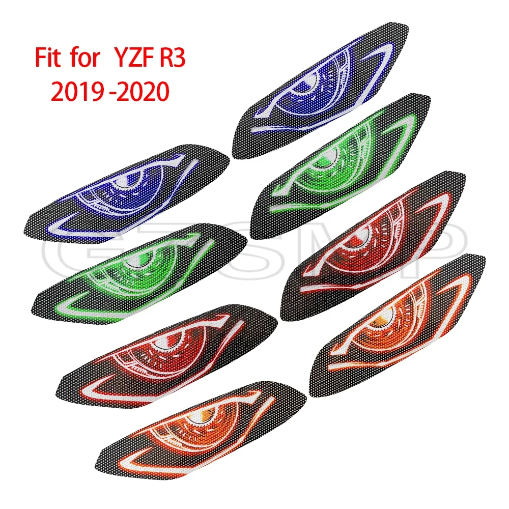 

Motorcycle Front Headlight Sticker fit for Yamaha R3 YZF R3 YZFR3 2019 2020 Decoration Head Light Protection Guard Decals