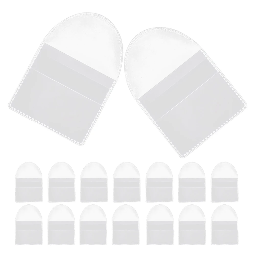 

100 Pcs Storage Bag Bank Money Bags Desktop Collectors Pvc Sleeves Holder Man for