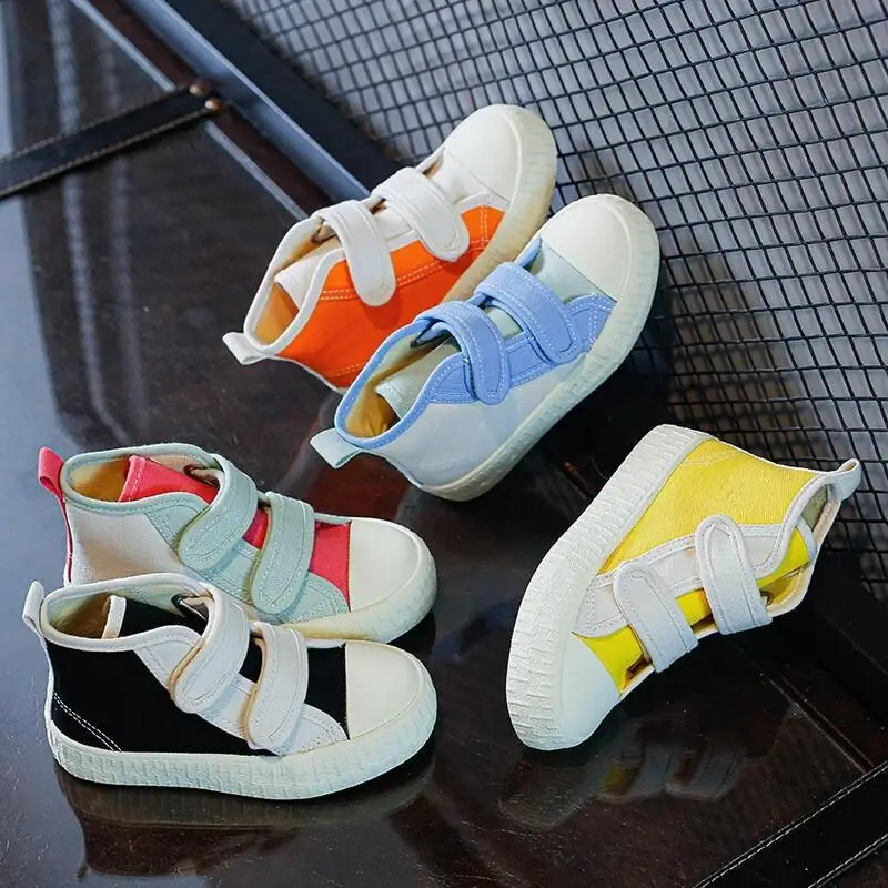 

Kawaii Casual Coat Set Fashion Children S Clothing Canvas Shoes 2025 Korean Style High Tops Velcr Sneakers For Big Kids Boys