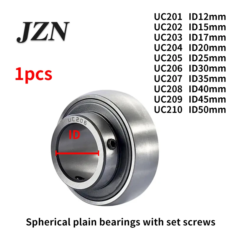 Rolamento liso esférico de parafuso superior UC201 UC202 UC203 UC204 UC205 UC206 UC207 UC208 UC209 UC210
