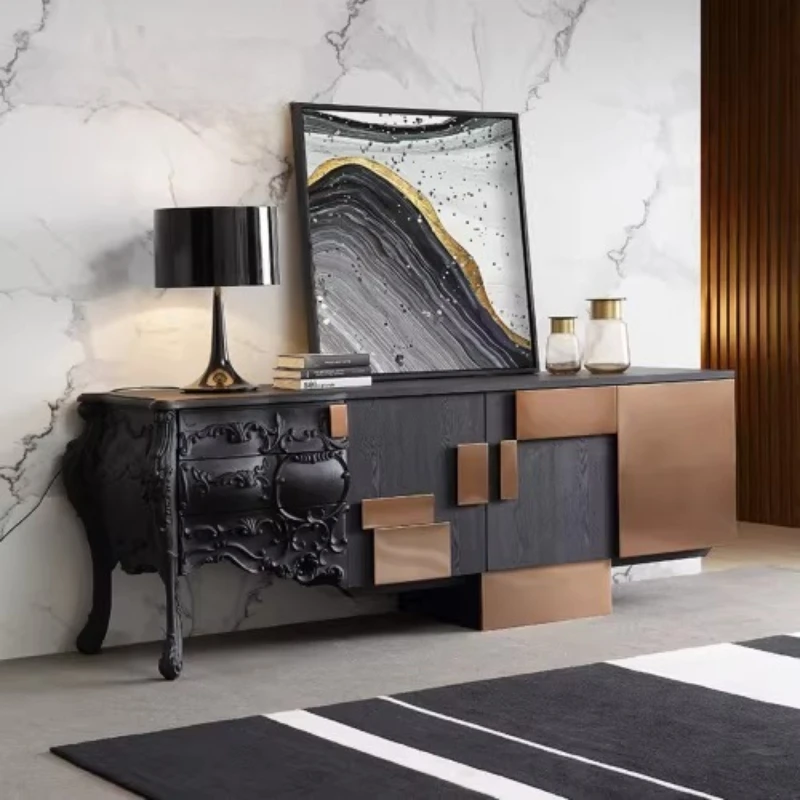 Wood Shelves Organizer Tv Cabinet Modren Drawers Designer Living Room Tv Stand Salon Space Saving Tv Schrank Furniture Home