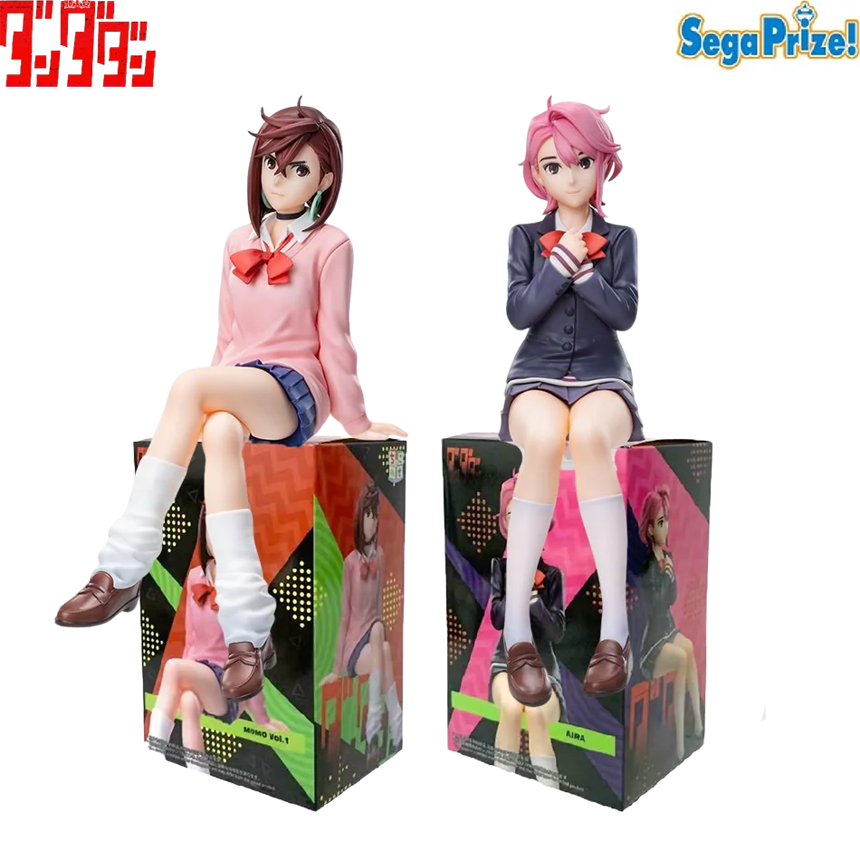 الأصلي أنيمي Dandadan Ayase مومو Shiratori Aira يجلس الموقف المعكرونة سدادة البلاستيكية لعبة مجسمة عمل أرقام هدية #1