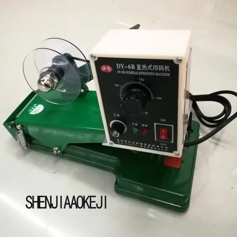 

【New】1pc Direct thermal constant temperature Color band code hine DY-6B Print the production date Printing hine 220V