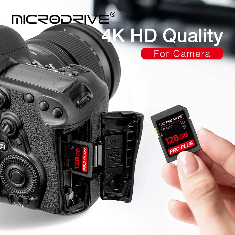 High Speed Class 10 SD Card, 16GB, 32GB, 64GB, 128GB, 256GB, SDA1HC, SDA1XC, Flash USB Stick for Camera