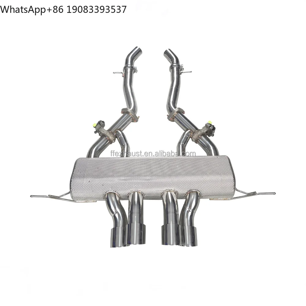 

Rear Muffler for BMW M2 M3 M4 G80/G82/G87 3.0T SS304 Pipe Axle Back Valved Exhaust System