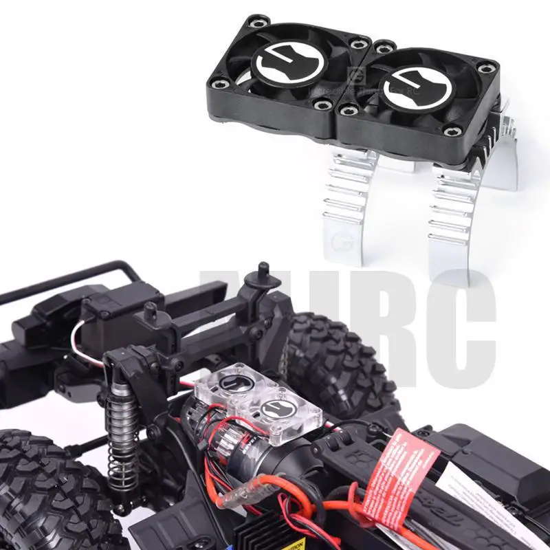 1/10 Climbing Car Upgrade Part For Trax Trx-6 T Trx4 82056-4 Trax Heat Sensitive Radiator Motor Cooling 2 Fan New