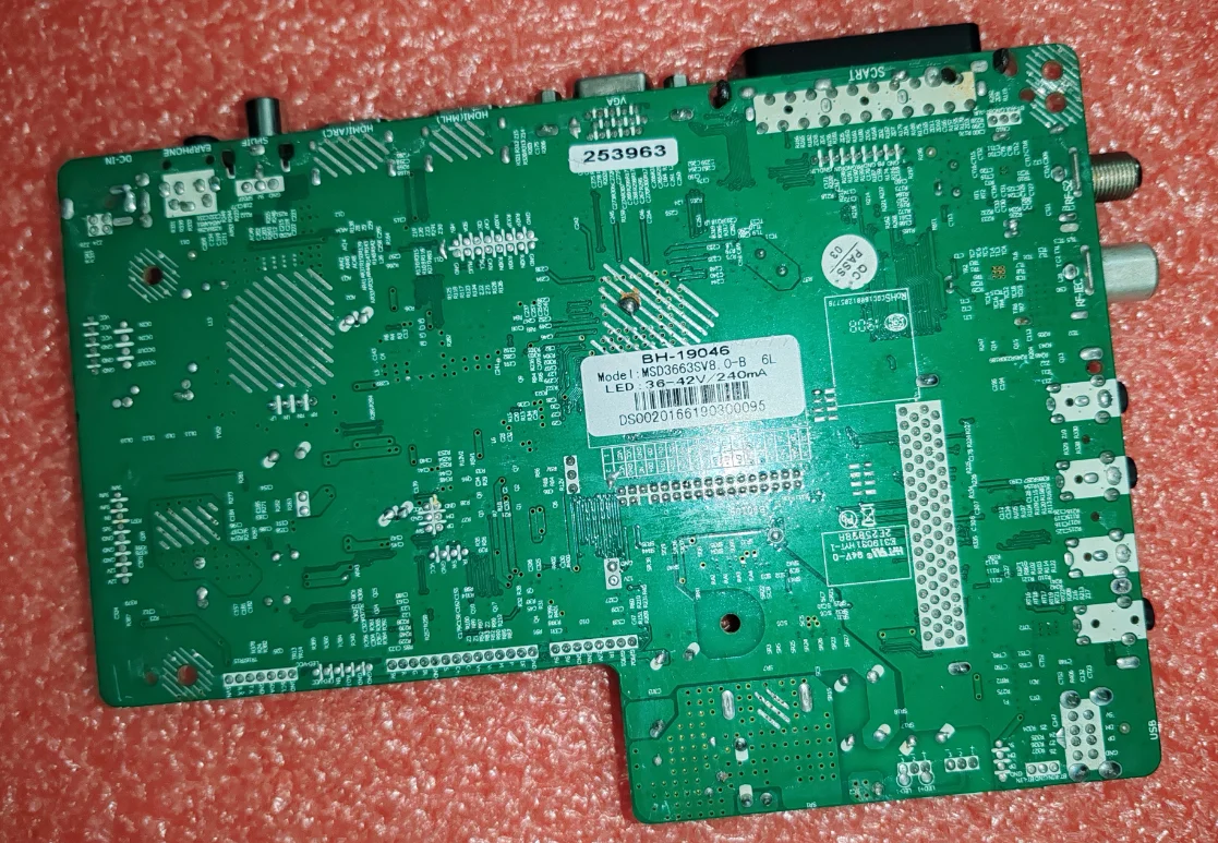 Free shipping! MSD3663SV8.0    BH-19046 BH-19218  BH-19217  LED TV motherboard tested well   34--42V  240ma