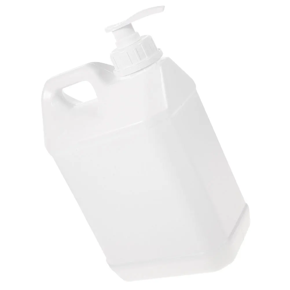 

Plastic Press Bottle Reusable Pump Gallon Jugs Lids White Large Capacity Body Wash Shampoo Hand Soap Dispenser Bathroom Hotel