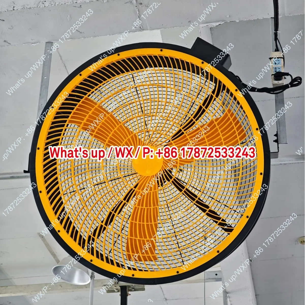 1 meter diameter industrial permanent magnet motor factory fast ventilation cooling variable frequency ceiling fan