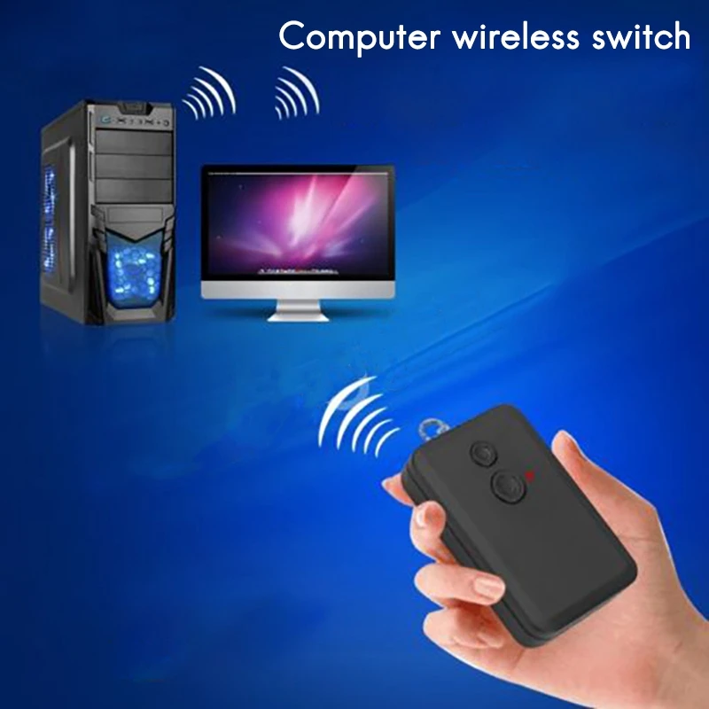 Wireless Remote Control Computer Desktop Switch Internet Cafe Family Computer Desktop Chassis Switch For PC