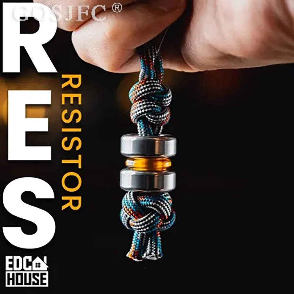 

LAUTIE EDC «Резистор» кулон EDC дом кончик пальца гироскоп аксессуары паракорд нож кулон металлический слайдер Непоседа игрушки