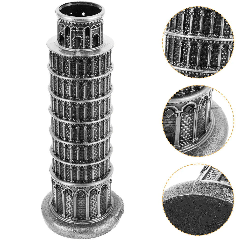 

18 Cm Leaning Tower of Model Statue Decoration Alloy Building Desktop Travel