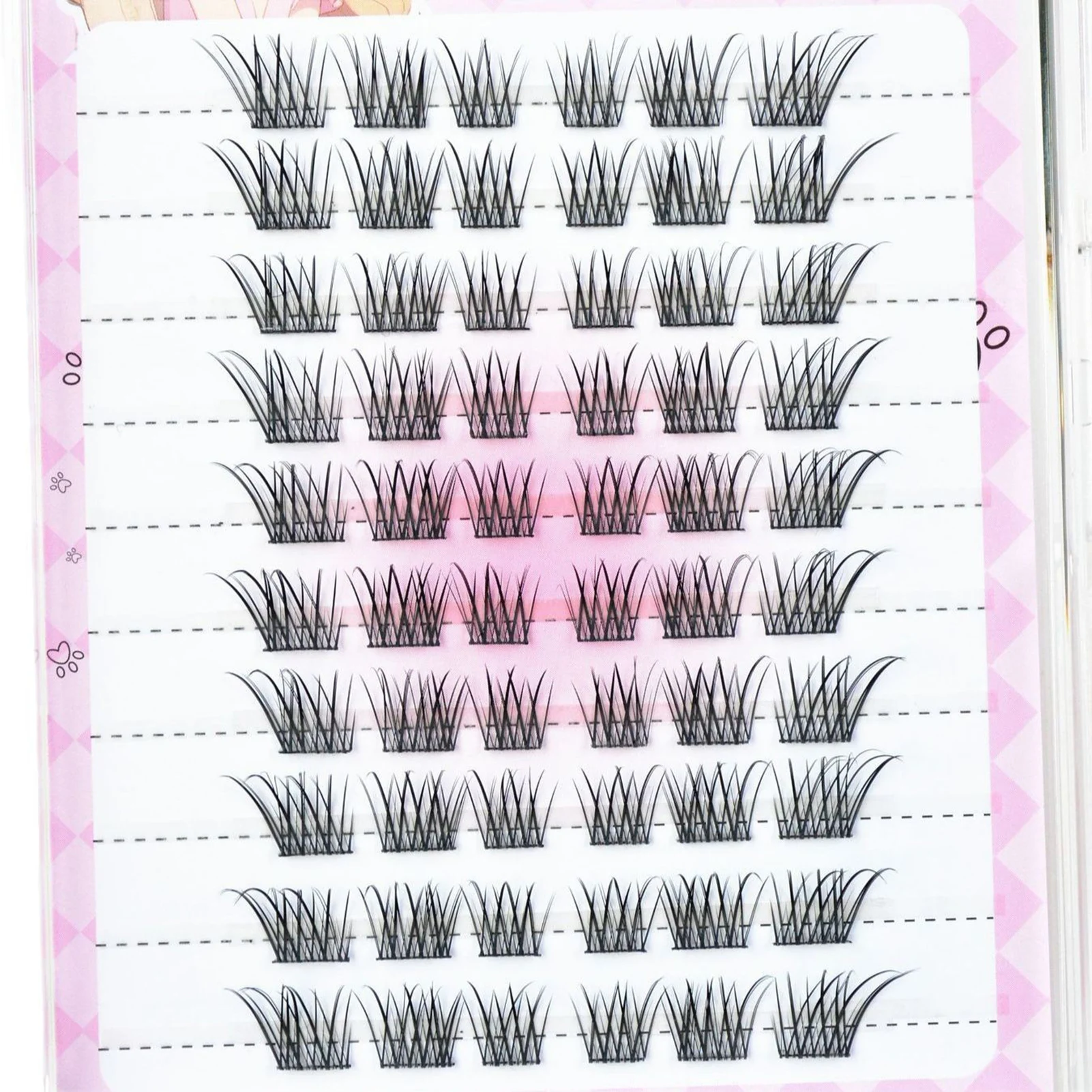 10 صفوف ثلاثية الأبعاد حية كثيفة رمش تمديد مجموعات رقيق الطبيعية تأثيري الثعالب نمط الرموش الصناعية للحياة اليومية أدوات ماكياج #6