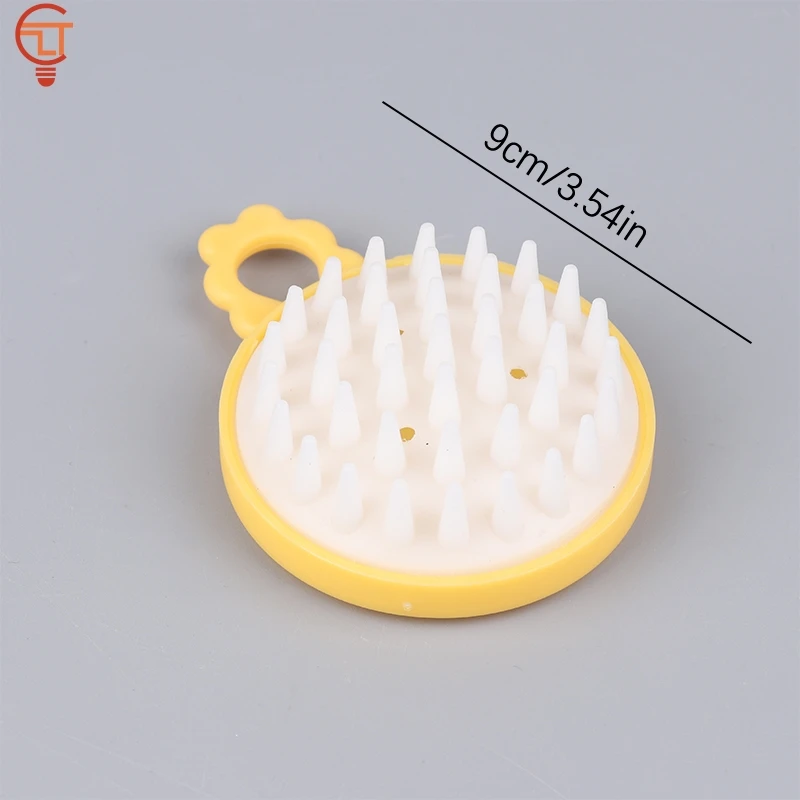 1pc Soft Silicone Hair Brush Massage Comb Head Cleaning Scalp Untangling Hair Makes Hair Smooth Stimulates Hair Growth Brushes