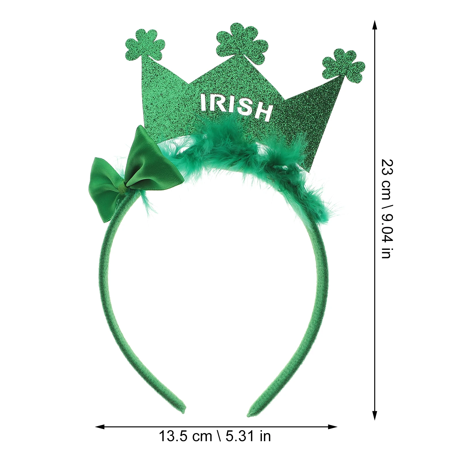 

4pcs Shamrock Headbands Irish Day Party Headdress Adults Lightweight Reusable Festival Hair Decorations Headpiece For Women Men