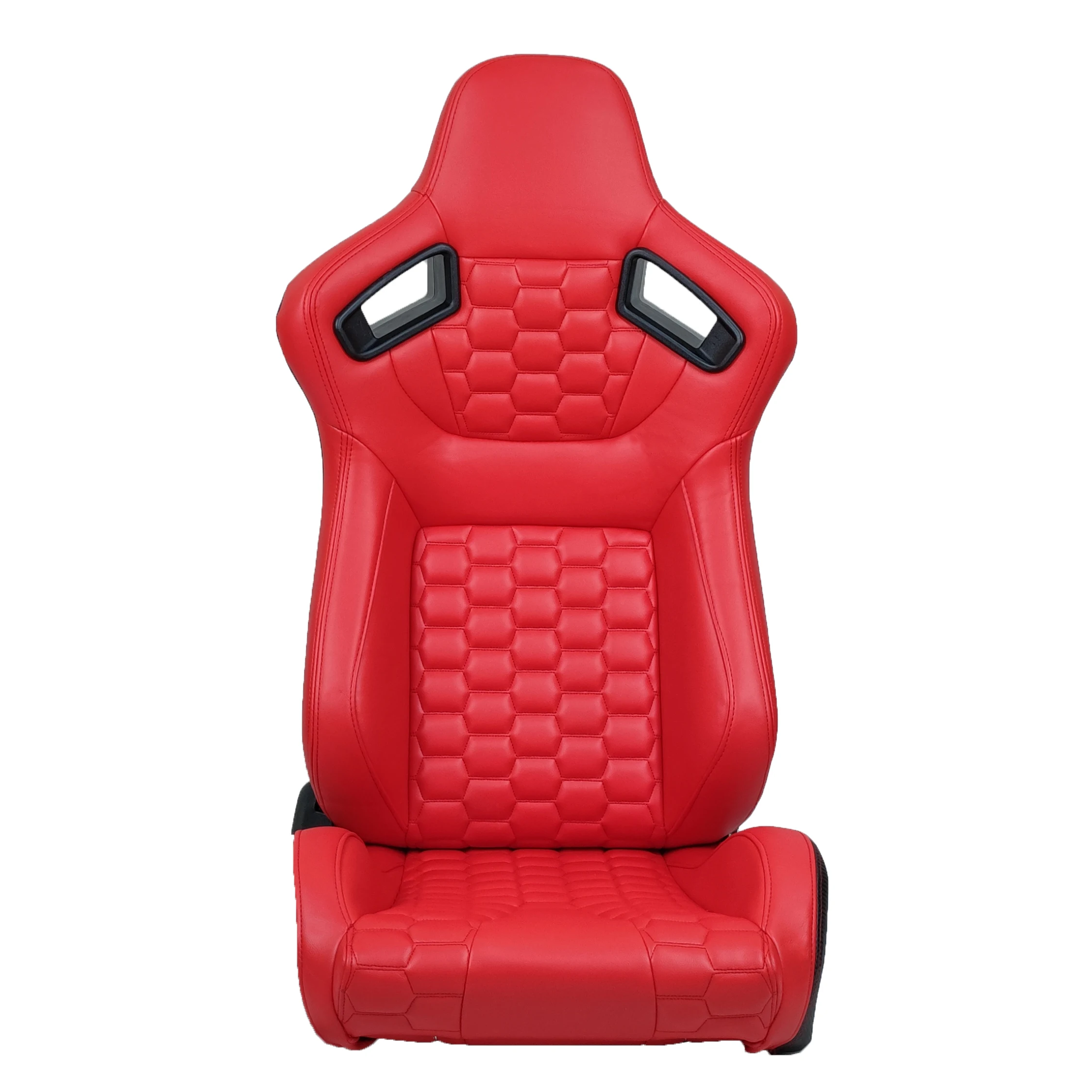 JIABEIR 9008 All Red High Quality Leather Adjustable Simulator Sim Bucket Car Racing Seats