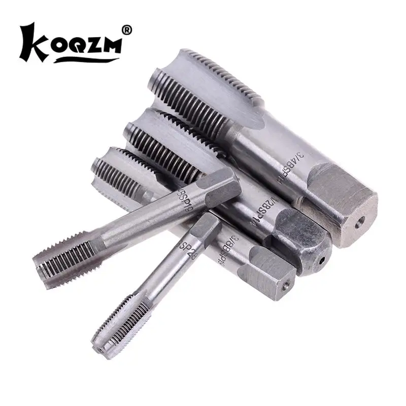 G1/8 1/4 HSS Taper Pipe Tap BSP Metal Screw Thread Cutting Tools High Quality Steel