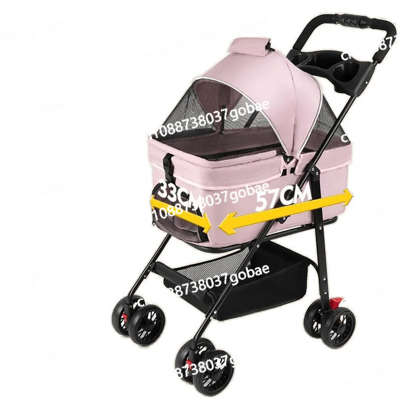 

Pet cart Lightweight foldable detachable going out dog cat walking dog pet cart