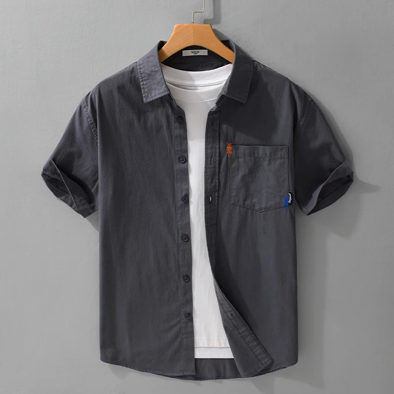 

High-quality fashionable and stylish casual party summer pure cotton shirt, new style jacket, top garment