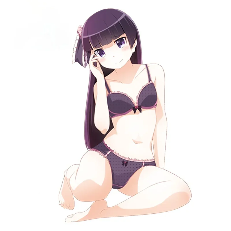 

13cm x 9.3cm 3D Car Stickers Oreimo Gokou Ruri (Kuroneko) Anime JDM Vinyl Car Decal Window Wiper Decal Styling